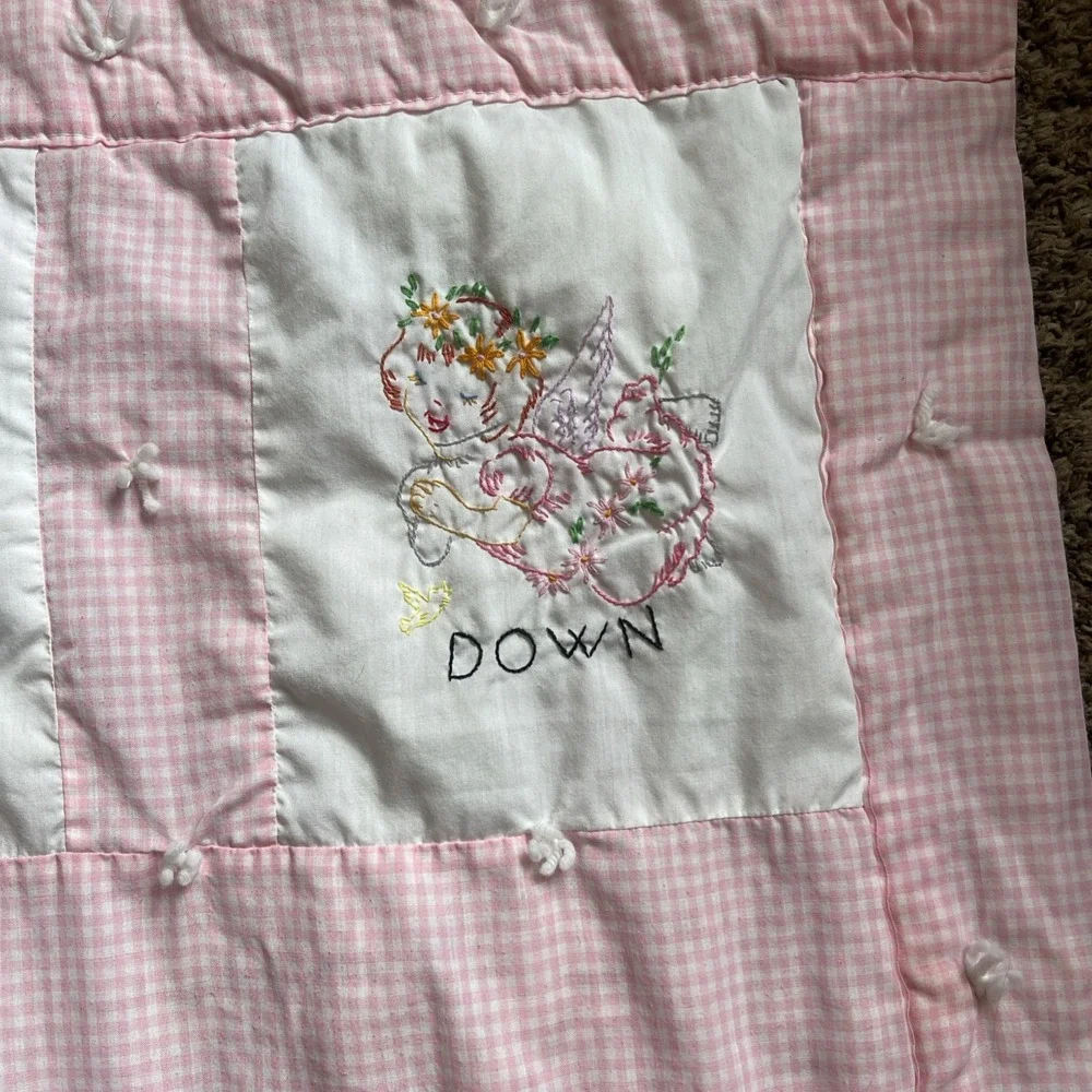 Vintage Quilt Embroidered Squares 39